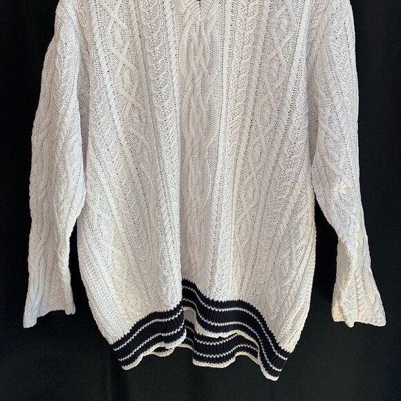 SOLD - DKNY Jeans Baggy V-Neck Sweater: Size M - Picture 8 of 12